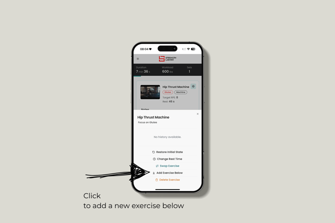 Click to add exercise below