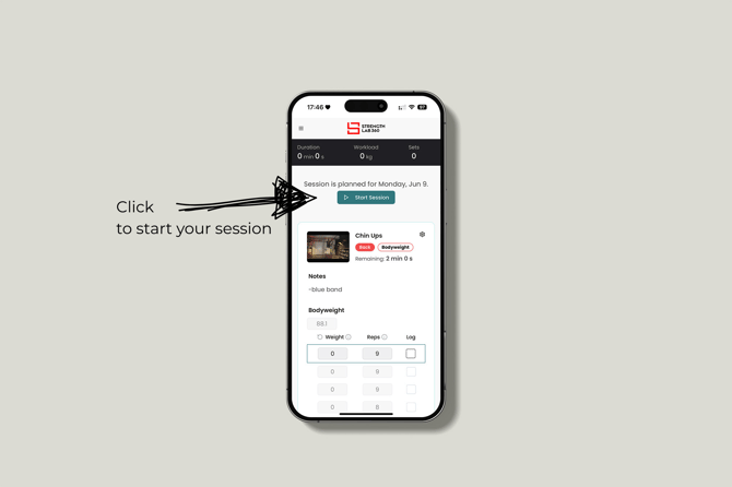 Click to start your session